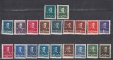 ROMANIA 1940/42 LP 154 UZUALE MIHAI I (FILIGRAN MM) SERIE MNH