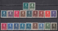 ROMANIA 1940/42 LP 154 REGELE MIHAI I UZUALE (FILIGRAN MM) SERIE MNH
