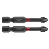Set 2 Biti Impact GRAPHITE PH2 x 50mm, Prindere 1/4&quot;, Otel S2, Zona Torsiune, Durata Lunga