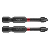 Set biti de impact PH2X50mm 1/4&quot; 2buc. GRAPHITE 56H519 HardWork ToolsRange