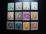 LUXEMBOURG 1915 CU SUPRATIPAR , 1 PERFIN