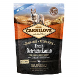 Carnilove Fresh Ostrich &amp; Lamb For Small Breed Dogs, 1.5 kg