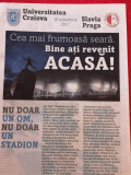 Program meci fotbal UNIVERSITATEA CRAIOVA - SLAVIA PRAGA (10.11.2017)