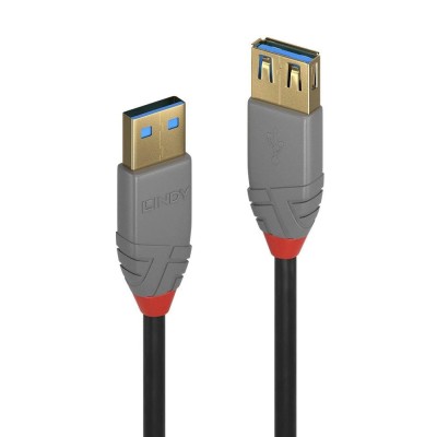 Cablu transfer Lindy LY-36760, USB 3.2 Type A, 0.5m, Anthra foto