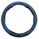 Cumpara ieftin Husa Volan Piele Naturala Perforata Albastru 37-39 Cm, Umbrella