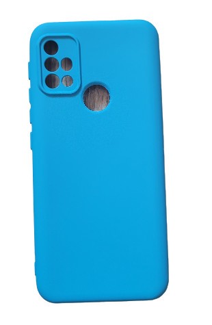 Husa silicon antisoc cu microfibra in interior Motorola Moto G30 Albastru