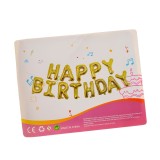 Set baloane aurii Happy Birthday