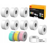 Set 12 role etichete autoadezive Kodak ICRG-M5012 pentru imprimanta ERA M50, 13 x 30mm
