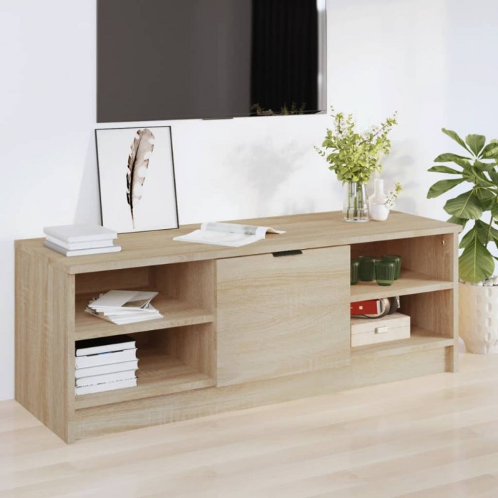 vidaXL Comodă TV, stejar sonoma, 102x35,5x36,5 cm, lemn compozit 811370