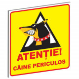 Cumpara ieftin Pliant Pvc Caine Periculos 15x15 cm (Tip 5)