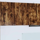 vidaXL Dulap suspendat cu ușă Riga Stejar fumuriu 80 x 31 x 80 cm 884286