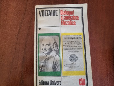 Dialoguri si anecdote filozofice de Voltaire foto