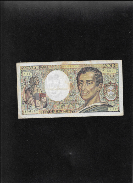 Franta 200 francs franci 1992 seria206827