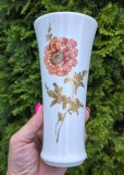 VAZA VINTAGE DIN PORTELAN CU MODEL FLORAL - MACI, KAISER