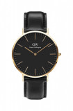 Daniel Wellington ceas Classic 40 Sheffield barbati, culoarea negru