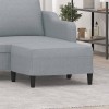 VidaXL Taburet, gri deschis, 70x55x41 cm, material textil
