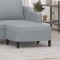 vidaXL Taburet, gri deschis, 70x55x41 cm, material textil