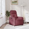 VidaXL Fotoliu rabatabil, roșu vin, material textil 374200