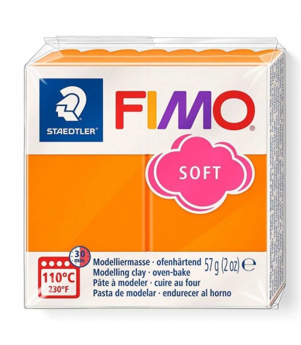 Pastă polimerică FIMO Soft 57g Portocaliu viu
