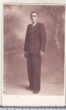 Bnk foto Portret de barbat - Foto Olteanu Campina, Romania 1900 - 1950, Sepia, Portrete