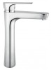 Baterie Lavoar Inalta Ferro Square BAQ2L, Crom, Cartus Ceramic, Ventil Click-Clack, Racord Flexibil