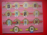 HOPCT LOT NR 95 CARTI DE JOC -14 BUC-ETICHETE VECHI DE TRABUCURI/ CIGARS LABELS -COLECTIE DE LUX-