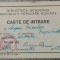 Carte de intrare Biblioteca Academiei RPR 1952