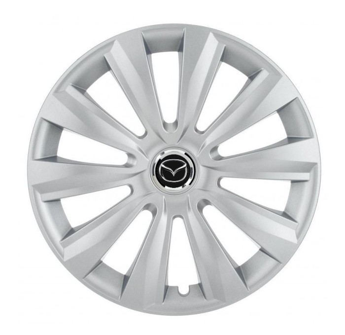Set 4 Capace Roti, potrivite jantelor de R16, pentru Mazda, model delta cromat