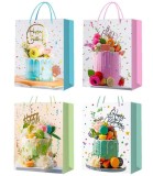 Geantă Cadou Happy Birthday Tort 32*26*10 4 Tipuri