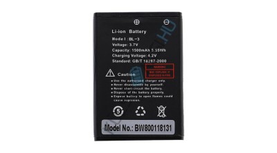 Baterie radio VHBW de &amp;icirc;nlocuire pentru Baofeng BL-3 - 1500 mAh 3,7 V Li-Ion foto