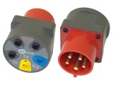 Adaptor trifazic 32A banană-priză CEE-mufă AGT-32P