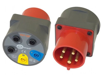 Adaptor trifazic 32A banană-priză CEE-mufă AGT-32P foto