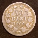 Moneda Romania - 50 Bani 1900 - Argint