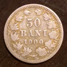 Moneda Romania - 50 Bani 1900 - Argint