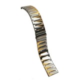 Bratara de ceas bicolora argintiu cu auriu din otel inoxidabil 22mm, Time Veranda