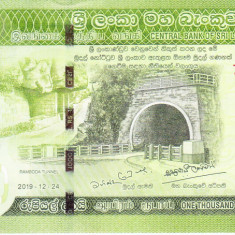 Bancnota Sri Lanka 1.000 Rupii 2019 - PNew UNC