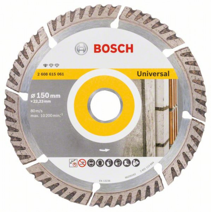 Disc de taiere diamantat Standard for Universal Bosch 150x22.23x2.4x10mm