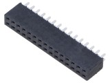 Conector şiruri pini mamă SAMTEC PIN 30 2,54mm aurit THT