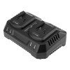 Incarcator dublu pentru acumulatori Energy+ HardWork ToolsRange, Graphite