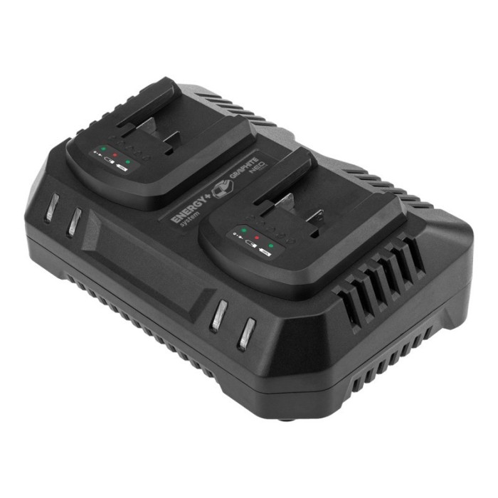 Incarcator dublu pentru acumulatori Energy+ HardWork ToolsRange