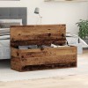 Cutie Depozitare Lemn VidaXL 102x35x35cm Maro Stil Rustic Cufar Lemn Compozit Interior