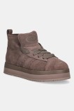 adidas Originals sneakers din piele &icirc;ntoarsă Campus0s WTR MD culoarea maro, JR3736