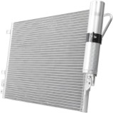 Condensator climatizare AC Dacia Logan 08, Logan 12, Sandero 12, motor: 1.4, 1.6, Condensator cu filtru uscator, 550x380x16, Valeo, miez si rezervor
