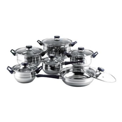 Set oale inox 12 piese ZLN-4038, Potrivit pentru toate sursele de caldura, inclusiv inductie, Floria foto