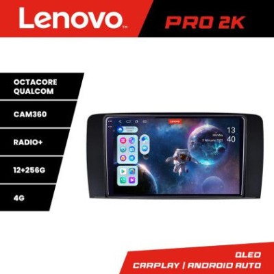 Navigatie Mercedes Clasa R Lenovo Kit-215 8 core QLED 2K 12+256 360 Android Waze USB Navigatie Internet Youtube Radio CarStore Technology foto