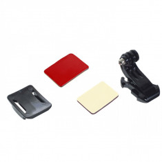 Prindere quick-release adeziva curbata cu adaptor quick-release compatibil J-Hook pentru GoPro Hero / SJCAM / Xiaomi GP57 foto