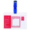 Ecuson Orizontal cu clips 90x54 mm