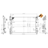 Radiator racire motor Nrf 53455