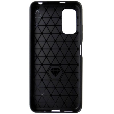 Husa tip capac spate Carbon silicon neagra pentru Xiaomi Redmi Note 10 5G, Poco M3 Pro 5G foto