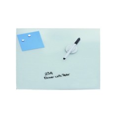 TABLA MAGNETICA DIN STICLA ALBA 60x90 cm, DESQ 4253